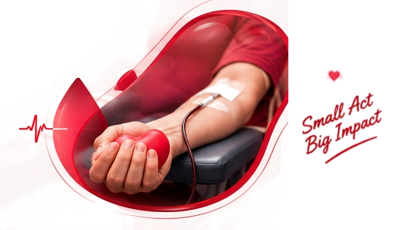 Blood Donor Donating - Small Act Big Impact